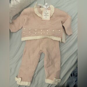Baby girl cashmere set 6-9 months